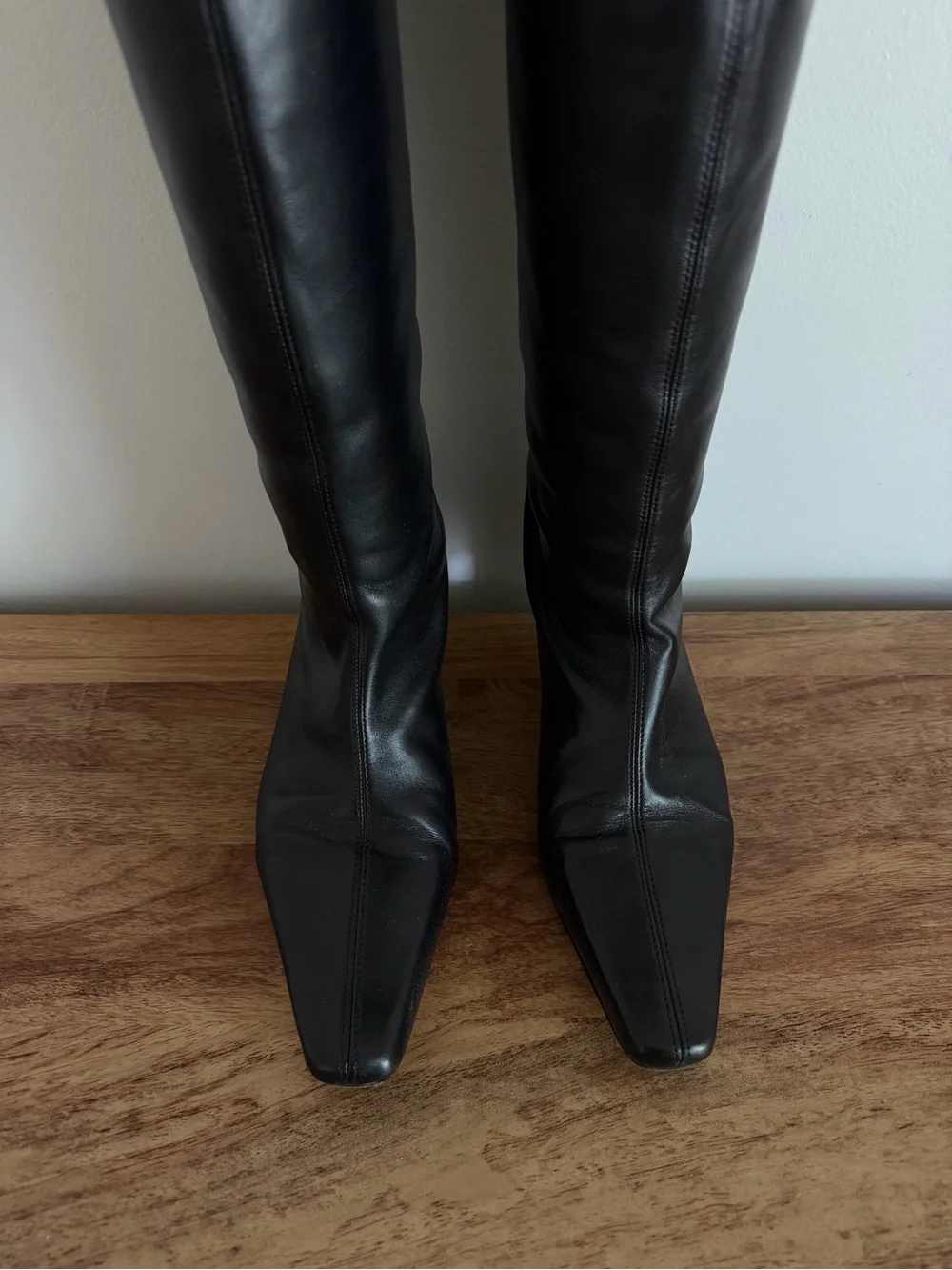 Staud Wally Boot | Women’s Black Knee-High Leather Boots
